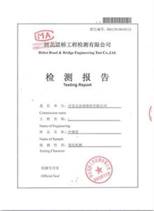 黄山公司检测报告